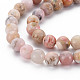 Chapelets de perles en opale rose naturelle G-R446-8mm-09-3