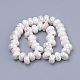 Perles en porcelaine manuelles PORC-Q219-14x6-E26-2