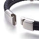 Leather Cord Bracelets BJEW-E350-06A-4