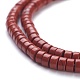 Natürliche rote Jaspis Perlen Stränge G-H230-18-3