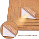 Benecreat 8 confezione di fogli di sughero autoadesivi rettangolari di sughero isolante per pavimenti DIY-BC0009-21-3