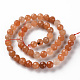 Chapelets de perles en aventurine rouge naturelle G-S362-116E-2