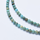 Chapelets de perles en jaspe aqua terra naturel G-E444-14A-4mm-3