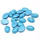 Dyed Synthetic Turquoise Oval Cabochons G-L385G-01-2