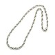 Moda 304 acero inoxidable collares de cadena de cuerda STAS-A028-N056P-1