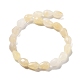 Chapelets de perles en jade topaze naturelle G-P520-B13-01-3