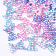 Rainbow ABS Plastic Imitation Pearl Links OACR-T015-03-2