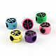Peace Sign Antique Acrylic Beads MACR-S247-M02-1