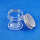 Benecreat 20 Packung 1 Unzen / 30 ml Säule Kunststoff durchsichtige Vorratsbehälter Gläser Organizer mit Aluminium-Schraubdeckel CON-BC0004-81-3
