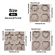 Boutigem 3pcs 3 moldes de silicona de estilo DIY-BG0001-19-3