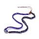 Faceted Glass & Natural Lapis Lazuli(Dyed) Beaded Wrap Bracelets BJEW-JB05035-03-6