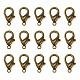 Aleación de estilo tibetano corchetes de garra de langosta X-PALLOY-O027-AB01-1