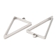 304 pendentifs triangulaires à lunette arrière ouverte en acier inoxydable STAS-Z040-10P-2