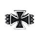 Fashion 316L Surgical Stainless Steel Cross Rings for Men RJEW-BB03851-12-1