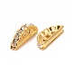 Mixed Color 3 Holes Brass Middle East Rhinestone Bridge Spacers X-RB-RSB024-M-NF-2