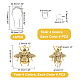 Набор колец для занавески для душа с пчелами в ванной комнате DIY-GA0003-88-3