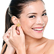 Benecreat 10pcs accessoires de boucles d'oreilles en forme de branche en laiton KK-BC0008-79-6
