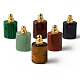 Pendentifs de bouteille de parfum ouvrants en pierres précieuses mixtes naturelles et synthétiques G-R478-002-G-1