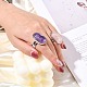 Great Valentines Gifts Natural & Synthetic Mixed Stone Rings RJEW-C094-M-4