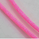 Cordons fil de nylon tressé rond de fabrication de noeuds chinois de macrame rattail NWIR-O002-03-2