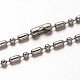 304 Stainless Steel Ball Chains Necklaces NJEW-O066-21-1