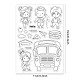 GLOBLELAND School Clear Stamps for DIY Scrapbooking Decor Back-to-School Season Graduation Season Transparent Silicone Stamps for Making Cards Photo Album Decor DIY-WH0167-57-0298-6