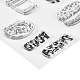 シリコンクリアスタンプ  カード作りの装飾DIYスクラップブッキング用  フード模様  21x15x0.3cm DIY-A013-03-3
