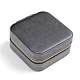 Square Velet Zipper Jewelry Set Boxes CON-PW0001-184C-1
