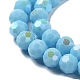 Chapelets de perles en verre opaques EGLA-A035-P8mm-L08-3