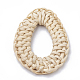 Handmade Reed Cane/Rattan Woven Linking Rings X-WOVE-Q075-18-2