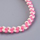 Bracelets de perles tressées en corde de polyester ciré BJEW-JB04341-04-2