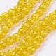 1Strand Gold Transparent Crackle Glass Round Beads Strands X-CCG-Q001-10mm-10-1