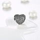 925 Sterling Silver Cubic Zirconia European Beads STER-BB16505-5