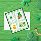 GLOBLELAND St. Patrick's Day Postage Frame Cutting Dies for Card Making Metal Stamp Frame Die Cuts Cutting Dies Templates for Scrapbooking Journal Embossing Paper Craft Decor DIY-WH0309-1619-4