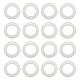 アルミペンダント  空白タグのスタンプ  カスタム彫刻ネームプレート  名刺ブランク  リング形状  プラチナ  32x1.5mm  穴：2.5mm  30個/箱 ALUM-BC0001-31-1