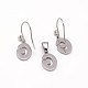 Letter.G 304 Stainless Steel Dangle Earrings and Pendants Jewelry Sets SJEW-M033-02-2