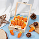 Fingerinspire 12 Uds. Zanahorias de fieltro de lana hechas a mano DIY-WH0002-21-4