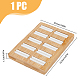 HOBBIESAY 1Pc 10 Slots Jewelry Display Stand White Protective Finger Ring Tray Luxurious Interior Earrings Organizer Rectangle Bamboo Bracelet Storage Holder for Home Organization RDIS-WH0002-28A-2