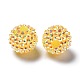 Chunky Resin Rhinestone Bubblegum Ball Beads CLAY-G007-11-1