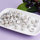 Cheriswelry 100pcs 4 styles pavé de perles de boule disco RB-CW0001-01-4