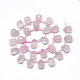 Chapelets de perles en quartz rose naturel G-R435-15H-2