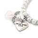 Lovely Wedding Dress Angel Jewelry Sets for Mother and Daughter BJEW-JB00728-19-5