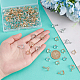 OLYCRAFT 100Pcs 2 Color Bullet Pendant Bails Hexagon Bead Cap Bails Alloy Pinch Bails Gold Silver Bead Cap Bails for Crystal Pendants Necklace Jewelry Making DIY Crafts FIND-OC0002-10-3