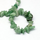 Aventurina verde hebras de abalorios de piedra naturales X-G-R192-B19-2