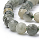 Chapelets de perles en jaspe verte naturelle de la ligne X-G-Q462-102-8mm-3