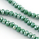 Chapelets de perle en rondelle facettée en verre électrolytique EGLA-Q053-8mm-09-1