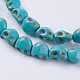 Chapelets de perles en turquoise synthétique G-E456-04A-6x8mm-3