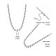 Shegrace 925 colliers de perles en argent sterling JN816A-4