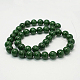Chapelets de perles rondes en jade de Mashan naturelle G-D263-8mm-XS13-2