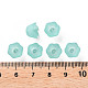 Frosted 6-Petal Acrylic Bead Caps X-FACR-T005-02-4